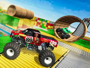 Monster Truck Stunts Sky Driving