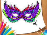 Carnival Party: Mask Coloring