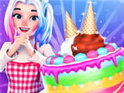 Cute Doll Cooking Cakes