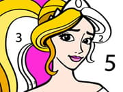 Princess Coloring By Number