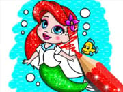 Coloring Book: Mermaid