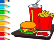 Coloring Book: Hamburger