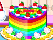 Cooking Colorful Cake