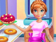Annie Cooking Donuts