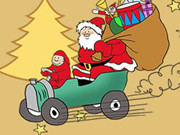 Santa Driver Coloring Book