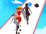 Girl Run Beauty 3d